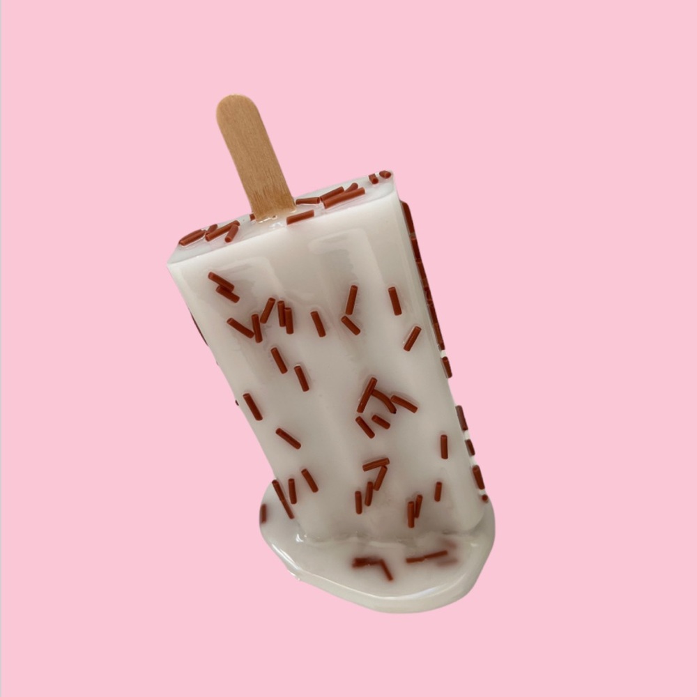 Melting Popsicle Art Piece - COCONUT